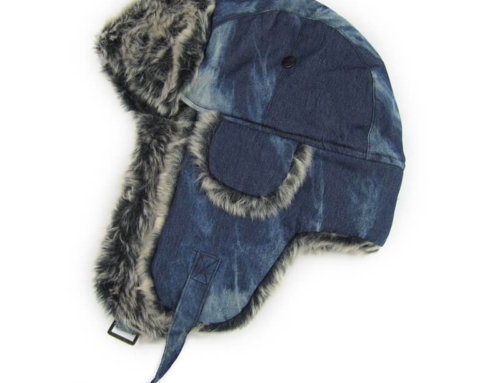Winter trapper hat with ear flap with printing design ITEM NO.:CL-WTH-1384
